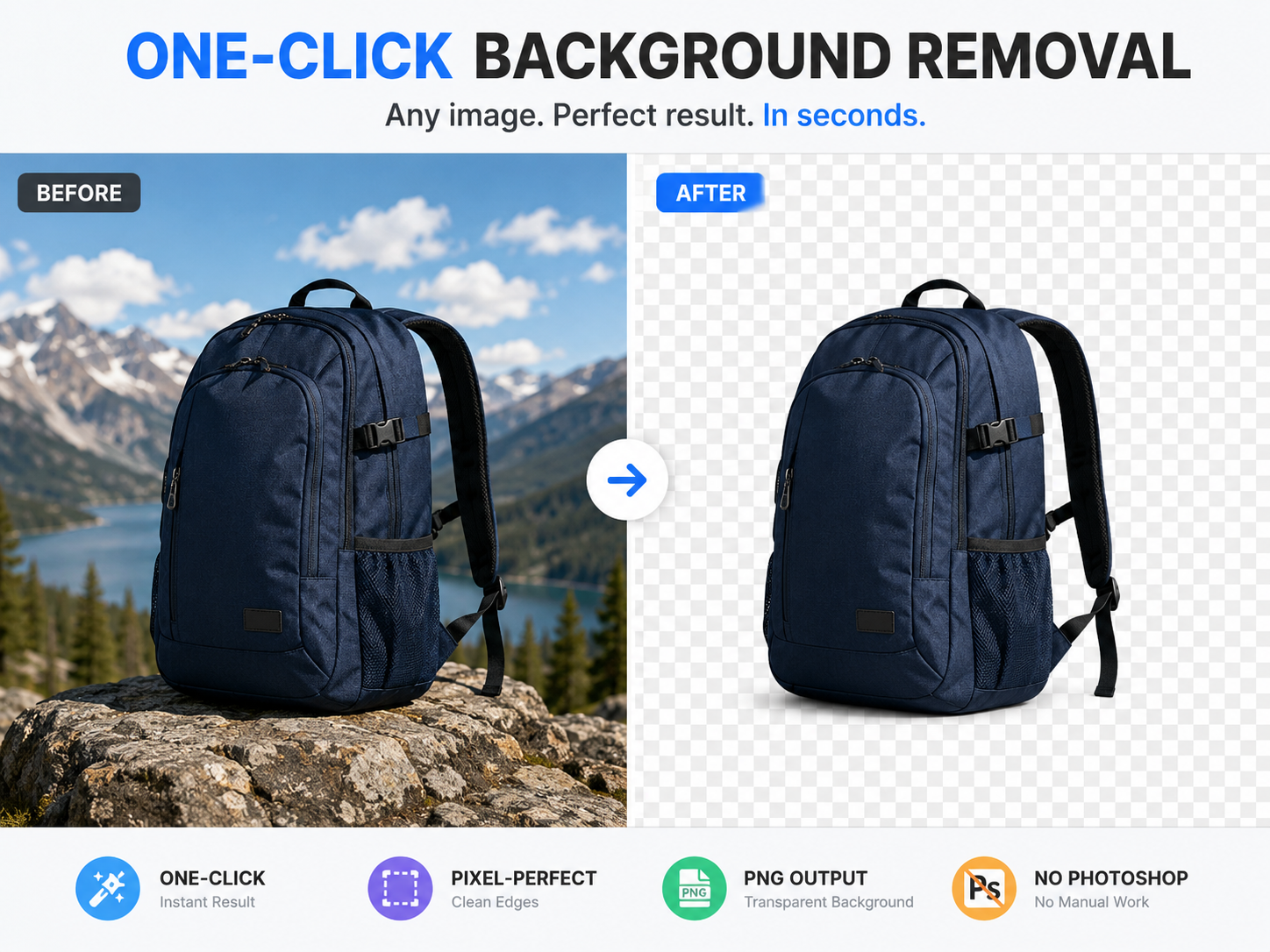 One-Click Background Removal for Any Image